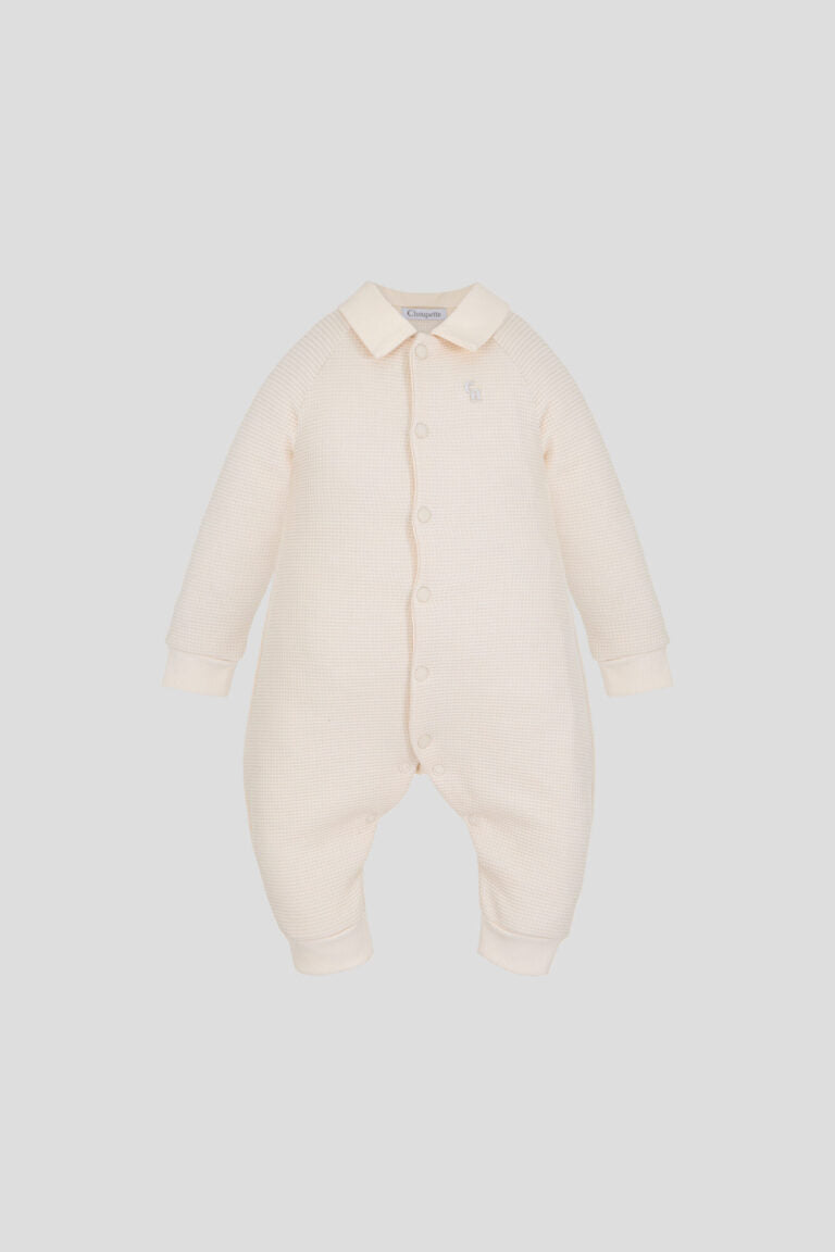 Front Button Waffle Overall