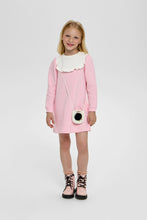 Load image into Gallery viewer, Two-Tone Dress with Knit Hat