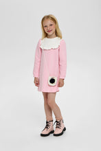 Load image into Gallery viewer, Two-Tone Dress with Knit Hat