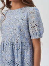 Load image into Gallery viewer, Lace Crochet Tiered Dress