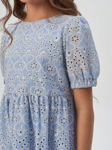 Lace Crochet Tiered Dress