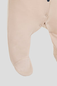 "Teddy Bear" Contrast Collar Overall