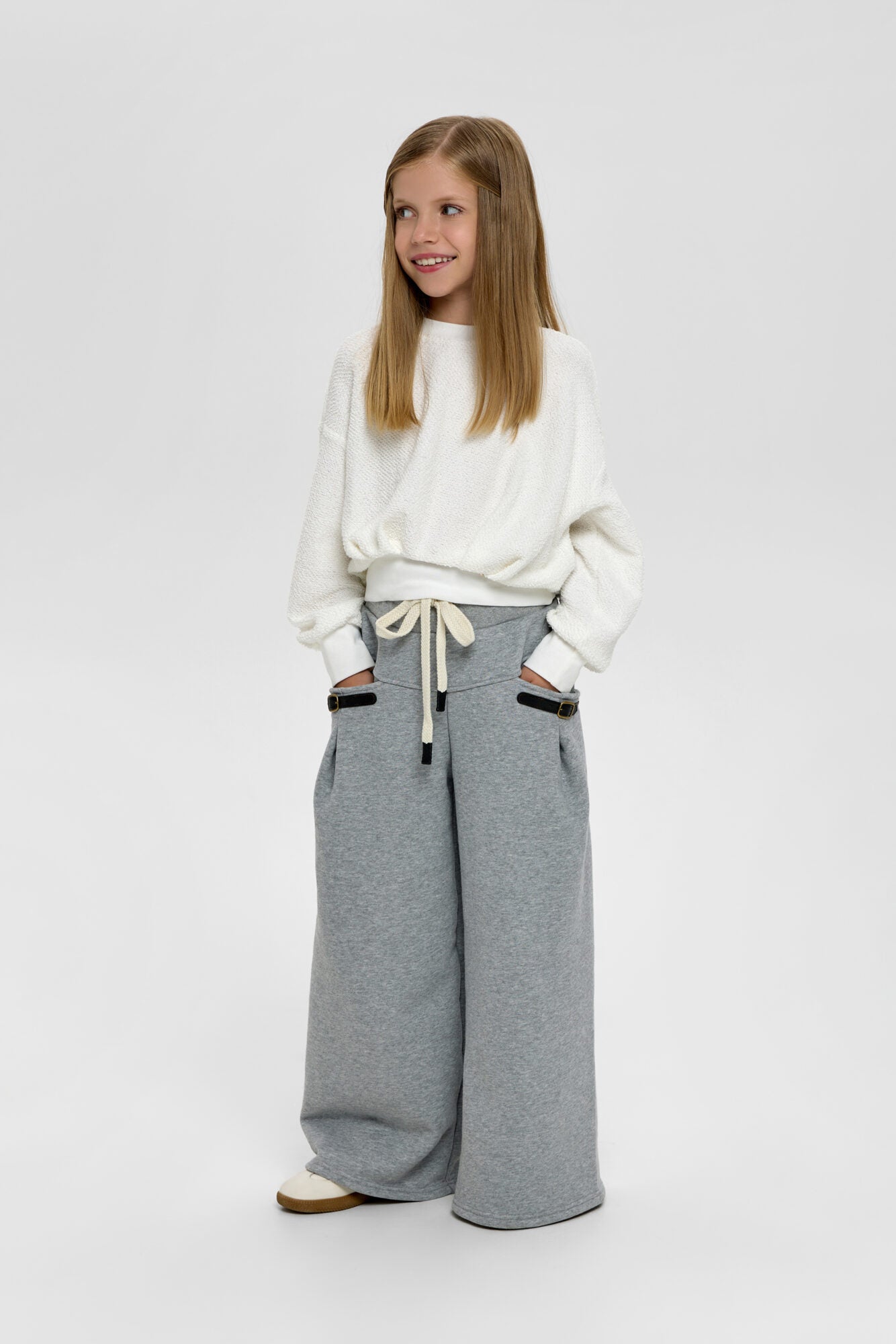 Leather Strap Inserts Trousers