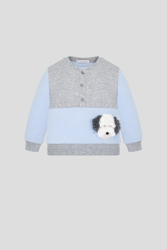Fluffy Puppy Sweatshirt and Pant Set
