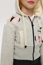 Cargar imagen en el visor de la galería, &quot;Butterfly&quot; Cropped Hoodie