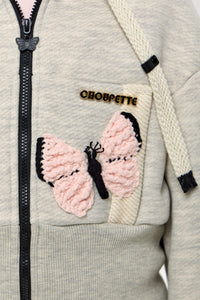 "Butterfly" Cropped Hoodie