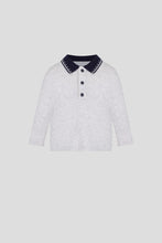 Cargar imagen en el visor de la galería, Stitched Collar Long Sleeve Polo