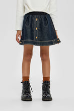 Load image into Gallery viewer, Front Buttons Denim Skirt