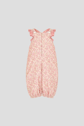 Light Corduroy Floral Romper