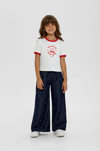 Logo Denim Bomber and Pants Set