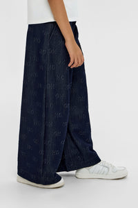 Logo Denim Bomber and Pants Set