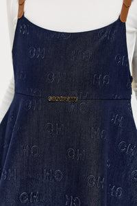 Logo Embossed Sarafan-Dress