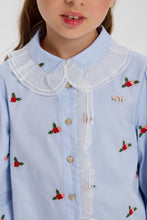 Cargar imagen en el visor de la galería, Floral Embroidery Blouse