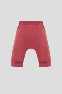 Side Ruffles Jersey Pants