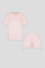 Load image into Gallery viewer, Lace Decor Pajama Set