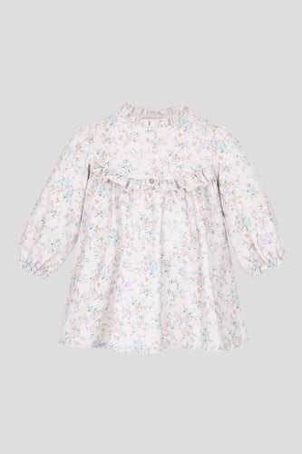 Floral Print Light Corduroy Dress