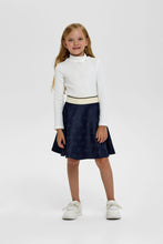 Cargar imagen en el visor de la galería, Logo Embossed Denim Skirt