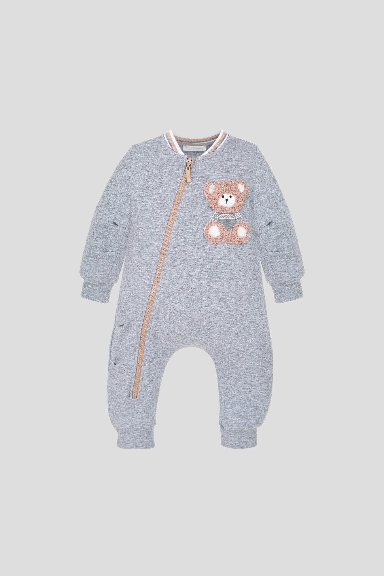 Teddy Bear Zipped Coverall