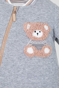 Teddy Bear Zipped Coverall