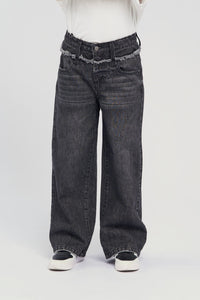 Straight Wide Denim Pants