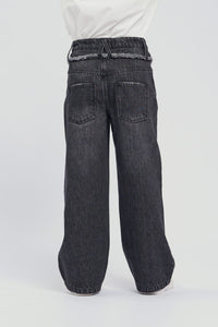 Straight Wide Denim Pants