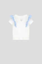 Cargar imagen en el visor de la galería, Stripe Ruffle Sleeves Top &amp; Shorts Set