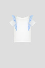 Cargar imagen en el visor de la galería, Stripe Ruffle Sleeves Top &amp; Shorts Set