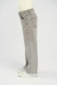 Metallic Coat Denim Pants