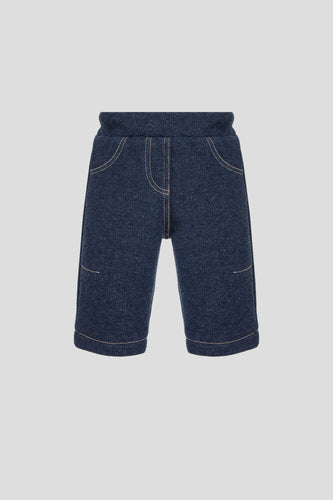 Stitched Denim Imitation Pants