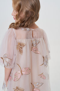 Dragonfly Embellished Tulle Dress