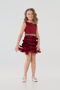 Fringe Mini Skirt Dress