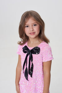 Soft Sequins and Bow Dress