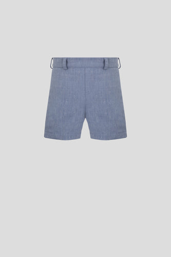 Stretch Waist Linen Shorts