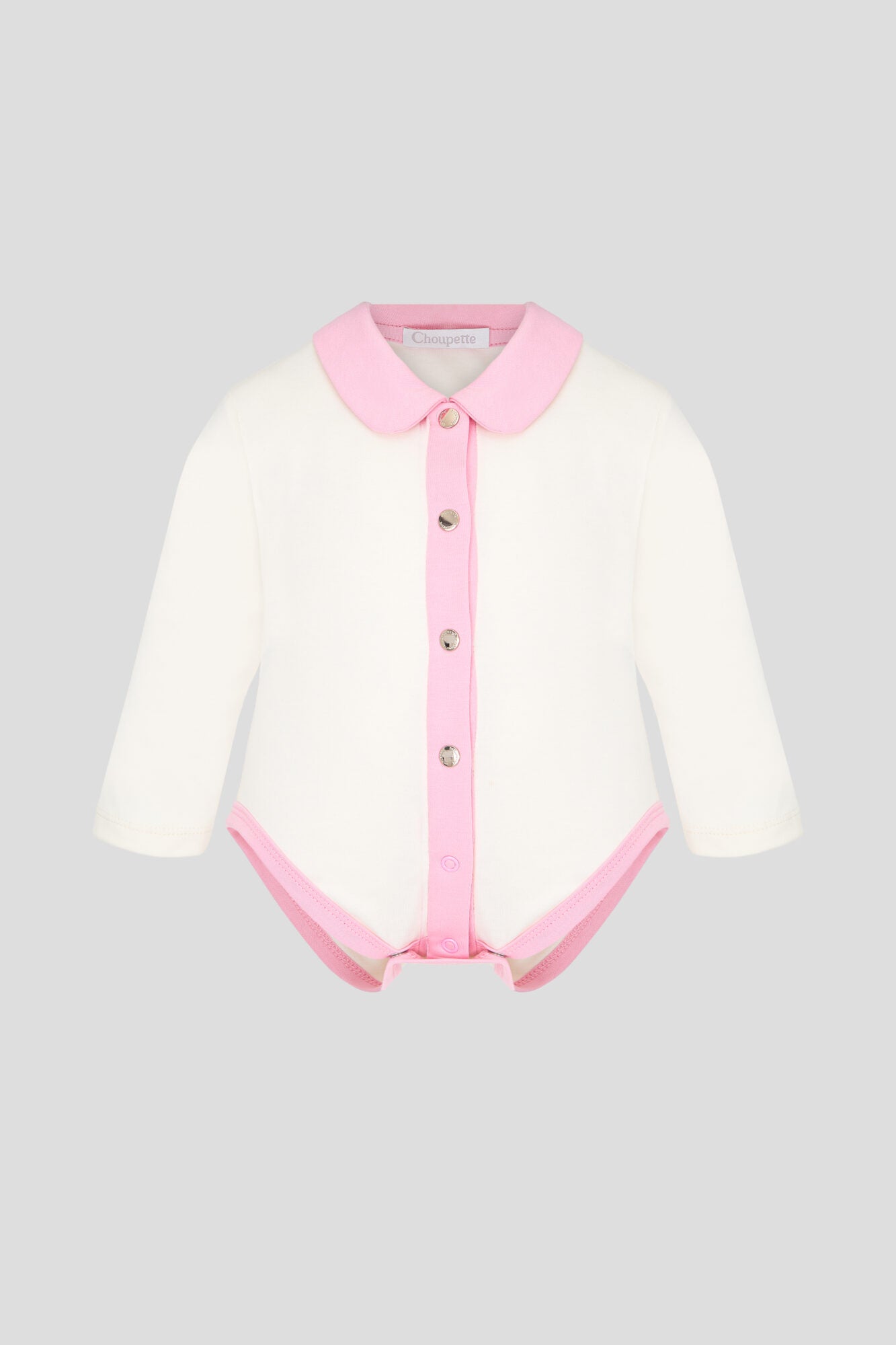 Two-Tone Bodysuit with Buttons