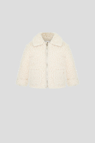 Faux Fur Jacket, Warm White
