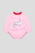 Load image into Gallery viewer, &quot;MEOW&quot; Printed Bodysuit