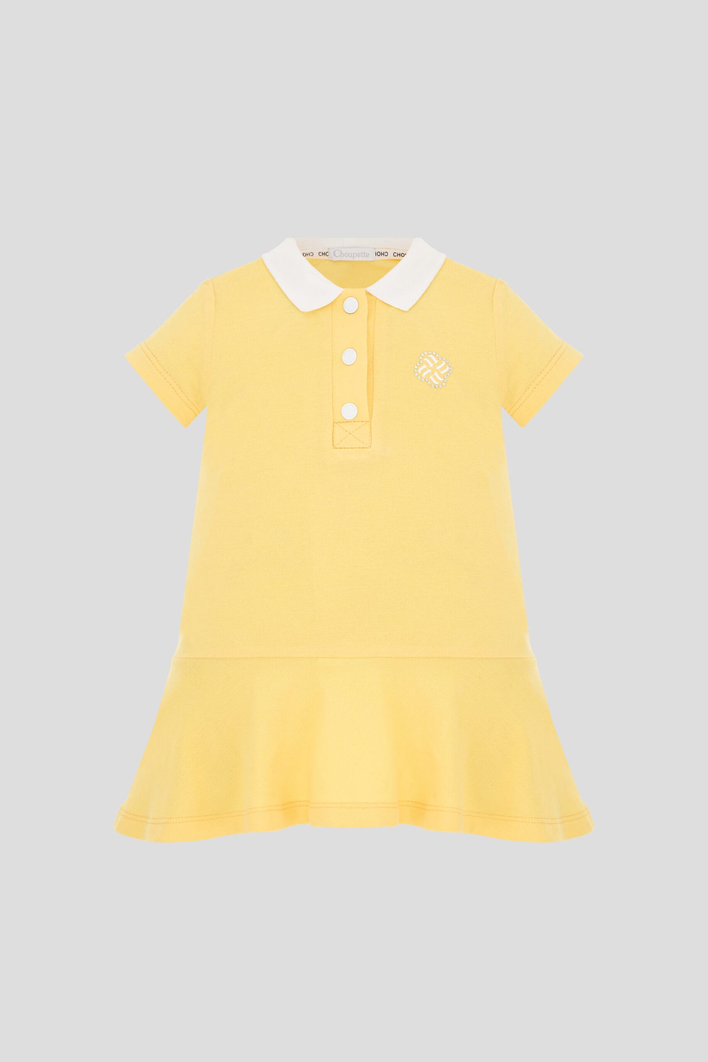 Contrast Collar Polo-Dress