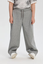 Cargar imagen en el visor de la galería, Trousers knitted, dark grey mélange