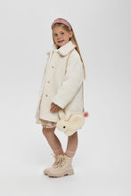 Load image into Gallery viewer, Sherpa Coat with Bunny Bag