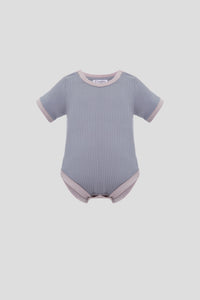 Ribbed Basic Bodysuit and Shorts Set