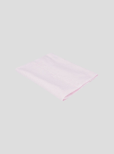 Logo Knit Blanket, Pink