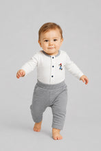 Cargar imagen en el visor de la galería, Trousers knitted, dark grey melange