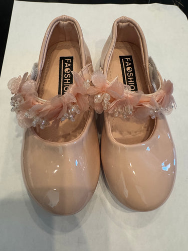 Floral Strap Shoes, Pink