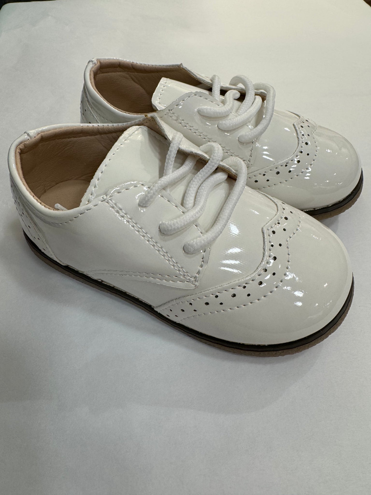 Patent Leather Classic Shoes, Off White – Choupette Patent Leather Classic Shoes, Off White – Choupette