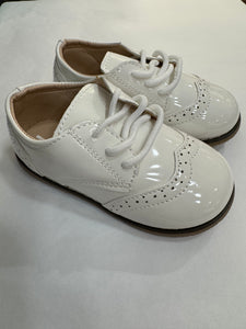 Patent Leather Classic Shoes, Off White