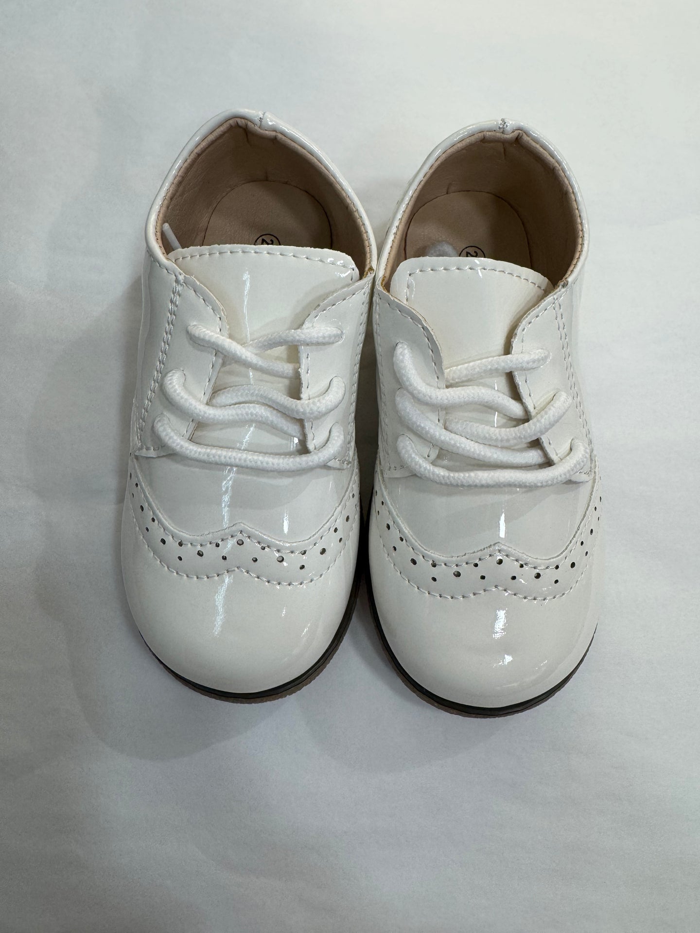 Patent Leather Classic Shoes, Off White