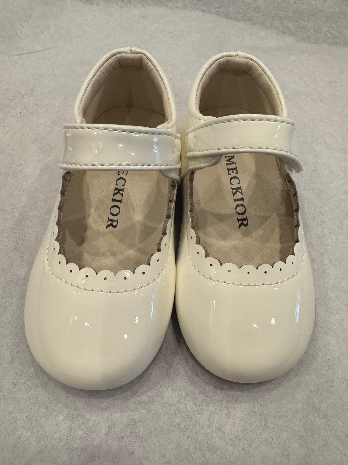 Mary Jane Flat Shoes, White