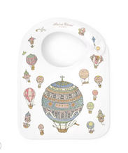 Load image into Gallery viewer, Atelier Choux Hot Air Balloons MEDIUM SATIN Bib