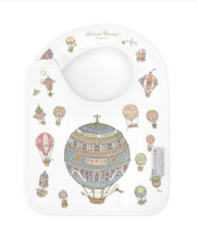 Load image into Gallery viewer, Atelier Choux Hot Air Balloons MEDIUM SATIN Bib