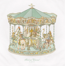 Load image into Gallery viewer, Atelier Choux Carousel GREEN Swaddle